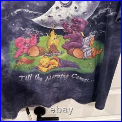 Vtg 1995 Grateful Dead Till The Morning Comes Moon Bears TieDye T-Shirt Sz XL