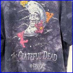 Vtg 1995 Grateful Dead Till The Morning Comes Moon Bears TieDye T-Shirt Sz XL