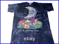 Vtg 1995 Grateful Dead Till The Morning Comes Moon Bears Tie Dye T-Shirt Size XL