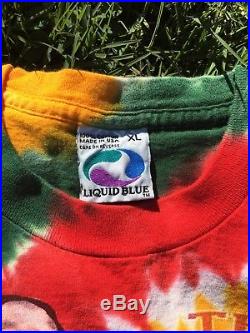 Vtg 1996 Grateful Dead Lithuania Olympics Shirt Sz XL Liquid Blue USA