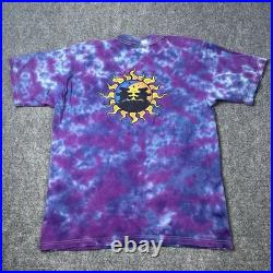 Vtg 1999 Grateful Dead Tie Dye T-shirt Mens L 1990s 90s Band Tee Bears Moon