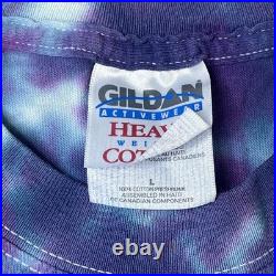 Vtg 1999 Grateful Dead Tie Dye T-shirt Mens L 1990s 90s Band Tee Bears Moon