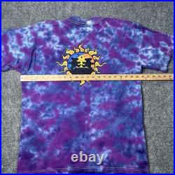 Vtg 1999 Grateful Dead Tie Dye T-shirt Mens L 1990s 90s Band Tee Bears Moon