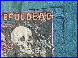 Vtg 70s Grateful Dead Skeletons From The Closet 1974 T shirt BVD pocket tee