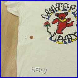 Vtg 80's usa made GRATEFUL DEAD bear t-shirt hanes XL slim jerry og