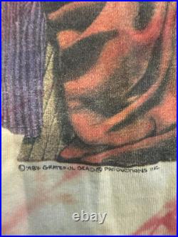 Vtg 80s 1987 Grateful Dead Blues For Allah Rare Tie Dye Grail XL Single Stitch
