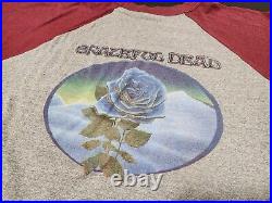 Vtg 80s Grateful Dead Raglan Band Shirt Mens L American Beauty Single Stitch