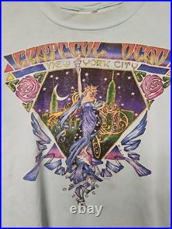 Vtg 80s Grateful Dead T-Shirt Super Rare Original New York City 1988 Bob Weir