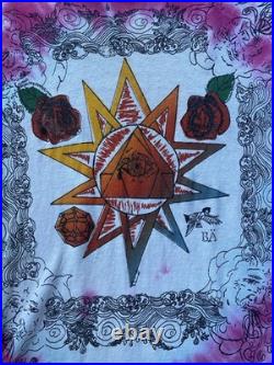 Vtg 80s Grateful Dead hippie Tie Dye Shirt M psychedelic phil brown mikio