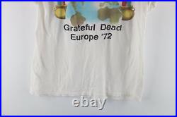 Vtg 90s Brockum Mens M Distressed Grateful Dead Europe 72 Band Tour T-Shirt USA