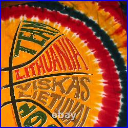 Vtg 90s Grateful Dead 1996 Lithuania Olympic Basketball Liquid Blue L T Shirt