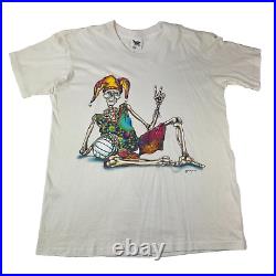 Vtg 90s Grateful Dead Peace Beach Volleyball Skeleton Psychedelic Mens T Shirt L