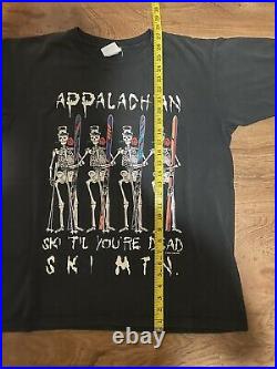 Vtg 90s Grateful Dead Ski Til Your Dead T-Shirt Appalachian Colorado 1992