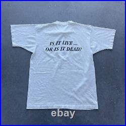 Vtg 90s Grateful Dead T Shirt Maxell Parody 1992 Is it Live or is it Dead XL