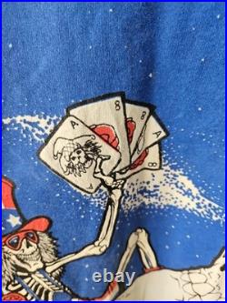 Vtg 90s Grateful Dead T-Shirt Uncle Sam Moon 1991 Tie Dye Bob Weir Rare Graphic