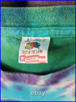 Vtg 90s Grateful Dead T-Shirt Uncle Sam Moon 1991 Tie Dye Bob Weir Rare Graphic