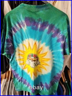 Vtg 90s Grateful Dead T-Shirt Uncle Sam Moon 1991 Tie Dye Bob Weir Rare Graphic