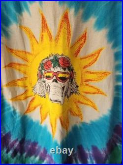 Vtg 90s Grateful Dead T-Shirt Uncle Sam Moon 1991 Tie Dye Bob Weir Rare Graphic