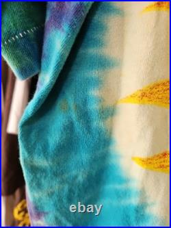 Vtg 90s Grateful Dead T-Shirt Uncle Sam Moon 1991 Tie Dye Bob Weir Rare Graphic