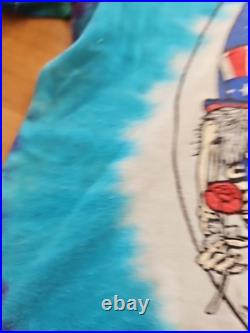 Vtg 90s Grateful Dead T-Shirt Uncle Sam Moon 1991 Tie Dye Bob Weir Rare Graphic