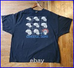 Vtg 90s Grateful Dead T-shirt Black Sz 3XL What A Long Strange Trip Its Been