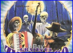 Vtg 90s Grateful Dead Zydeadco Tie-Dye T-Shirt Tour Shirt 1995 R. Biffle XL