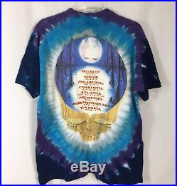 Vtg 90s Grateful Dead Zydeadco Tie-Dye T-Shirt Tour Shirt 1995 R. Biffle XL