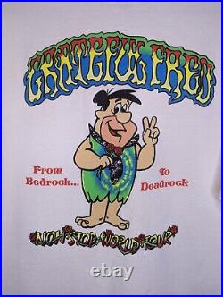 Vtg 90s Grateful Fred T-Shirt Grateful Dead 1994 Non Stop World Tour Band Rare