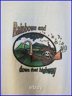 Vtg 90s The Grateful Dead Long Sleeve Band T Shirt Mens L California Rainbows