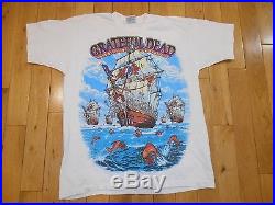 Vtg'93 GRATEFUL DEAD Ship Of Fools BOSTON Garden Tour Concert T-Shirt Mens XL