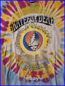 Vtg Grateful Dead'93 West Coast Tour Shirt Size XL Lot Shirt Fear and Loathig