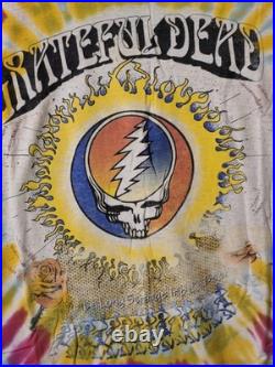Vtg Grateful Dead'93 West Coast Tour Shirt Size XL Lot Shirt Fear and Loathig