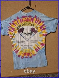 Vtg Grateful Dead'93 West Coast Tour Shirt Size XL Lot Shirt Fear and Loathig