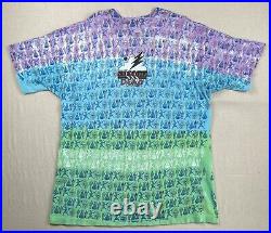 Vtg Grateful Dead All Over Print Liquid Blue Brockum T Shirt XL Arizona USA 1992