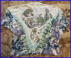 Vtg Grateful Dead FOTL Tie Dye Shirt Skiing XL Vintage 1996 GDM WORN NICE! Read