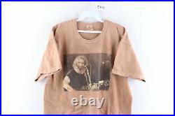 Vtg Grateful Dead Jerry Garcia Stonewash T-Shirt Organic Cotton Mens Large USA