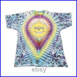 Vtg Grateful Dead Jerry Jasper Sun Moon Tye Dye T Shirt Sz XL Single Stitch