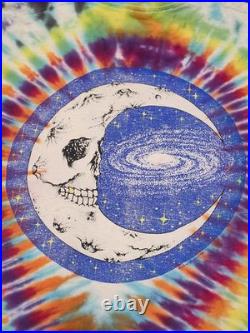 Vtg Grateful Dead Jerry Jasper Sun Moon Tye Dye T Shirt Sz XL Single Stitch