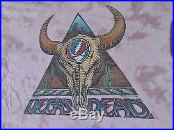 Vtg Grateful Dead Las Vegas Silver Bowl T Shirt 1994 XL Liquid Blue Tie Dye