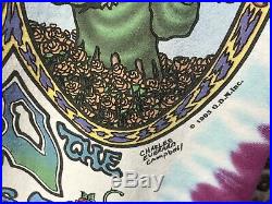 Vtg Grateful Dead Liquid Blue Campbell 1993 Tie Dye Size XL T-shirt (039)