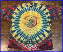Vtg Grateful Dead Lithuania 96 1996 Tie Dye Single Stitch T-Shirt Sz XXL NICE