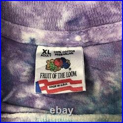 Vtg Grateful Dead Ship of Fools T Shirt XL Fruit Of The Loom Tag Tie Dye 1993