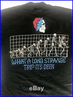 Vtg Grateful Dead T-Shirt Evolution 90s Liquid Blue Strange Trip Single Stitch