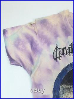 Vtg Grateful Dead T Shirt Size XL Tie Dye Skeleton USA Fruit Of Loom K. Scully