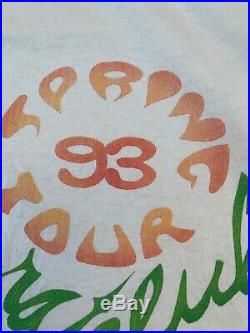 Vtg Grateful Dead T Shirt Spring Tour 1993 Original Official By Brockum Group XL