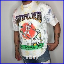 Vtg Grateful Dead T-shirt Summer'92 Tour Skeleton Playing Croquet