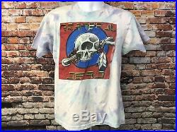 Vtg Grateful Dead Tie Dye Truckin Summer 1991 Lot T-Shirt Size XL (047)