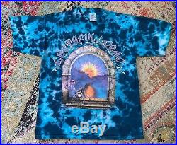 Vtg Grateful Dead tour shirt double sided tye dye themed rock T shirt Size XL
