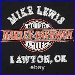 Vtg HARLEY DAVIDSON Shirt Mens Medium Black Jerry Garcia Grateful Dead Holoubek