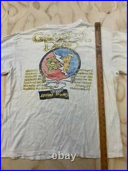 Vtg Hanes Men XL Grateful Dead Spring Tour 1993 Single Stitch T-shirt USA Made